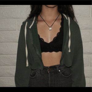 Skater cropped hoodie